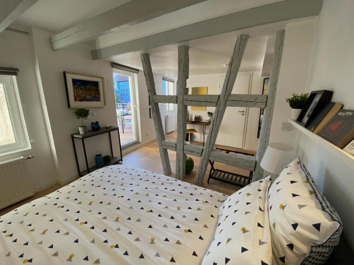 Duplex Le 12 - Appartement Avec Terrasse Dans Le Vignoble - 5 Mn Du Centre De Colmar Wettolsheim المظهر الخارجي الصورة